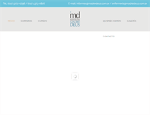 Tablet Screenshot of madredeus.com.ar